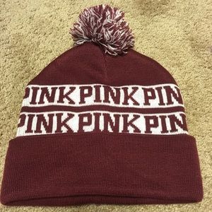 Victoria’s Secret PINK Maroon Beanie